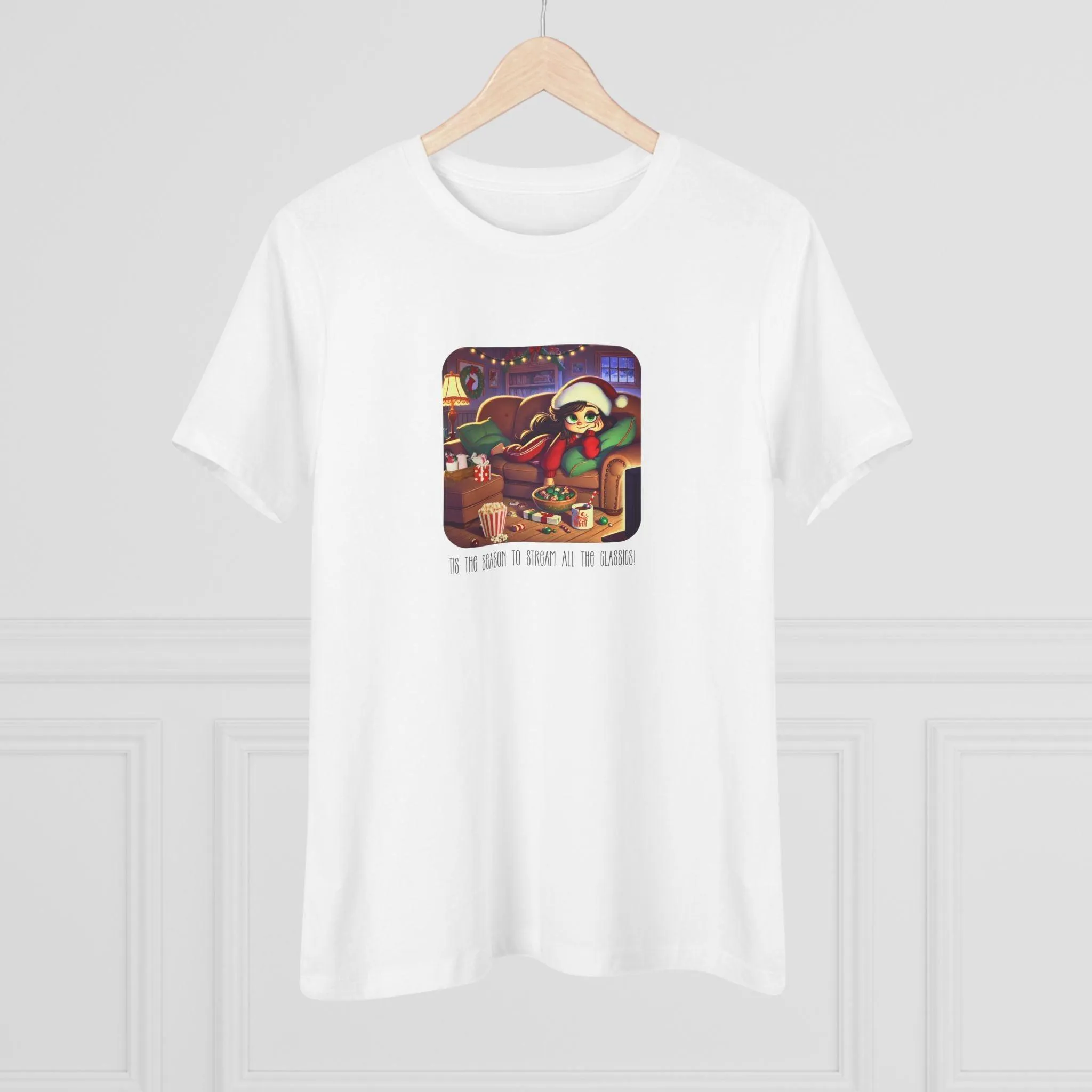 🎅🍿 'Tis the Season to Binge All the Classics! 🎄🎁  - Women's Softstyle Tee