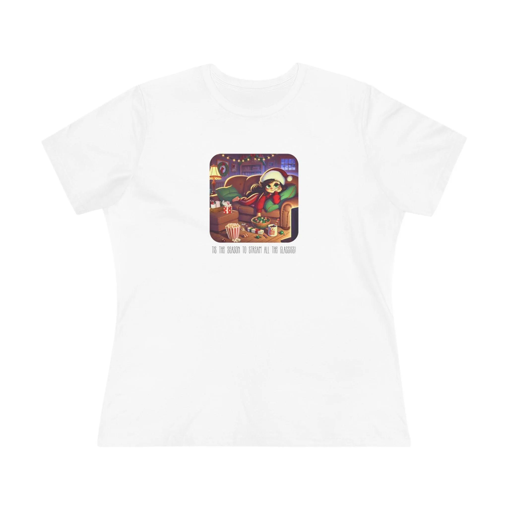 🎅🍿 'Tis the Season to Binge All the Classics! 🎄🎁  - Women's Softstyle Tee