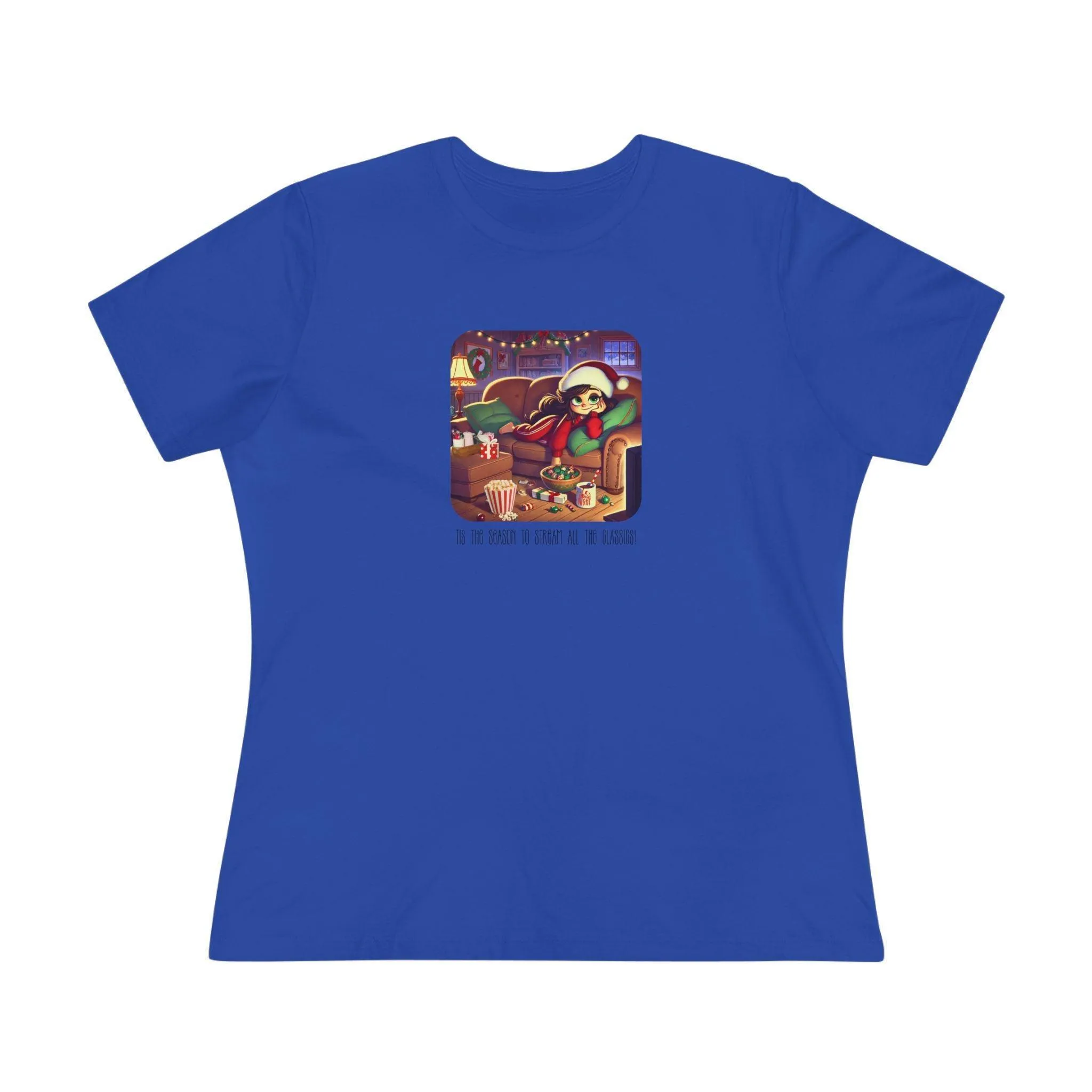 🎅🍿 'Tis the Season to Binge All the Classics! 🎄🎁  - Women's Softstyle Tee