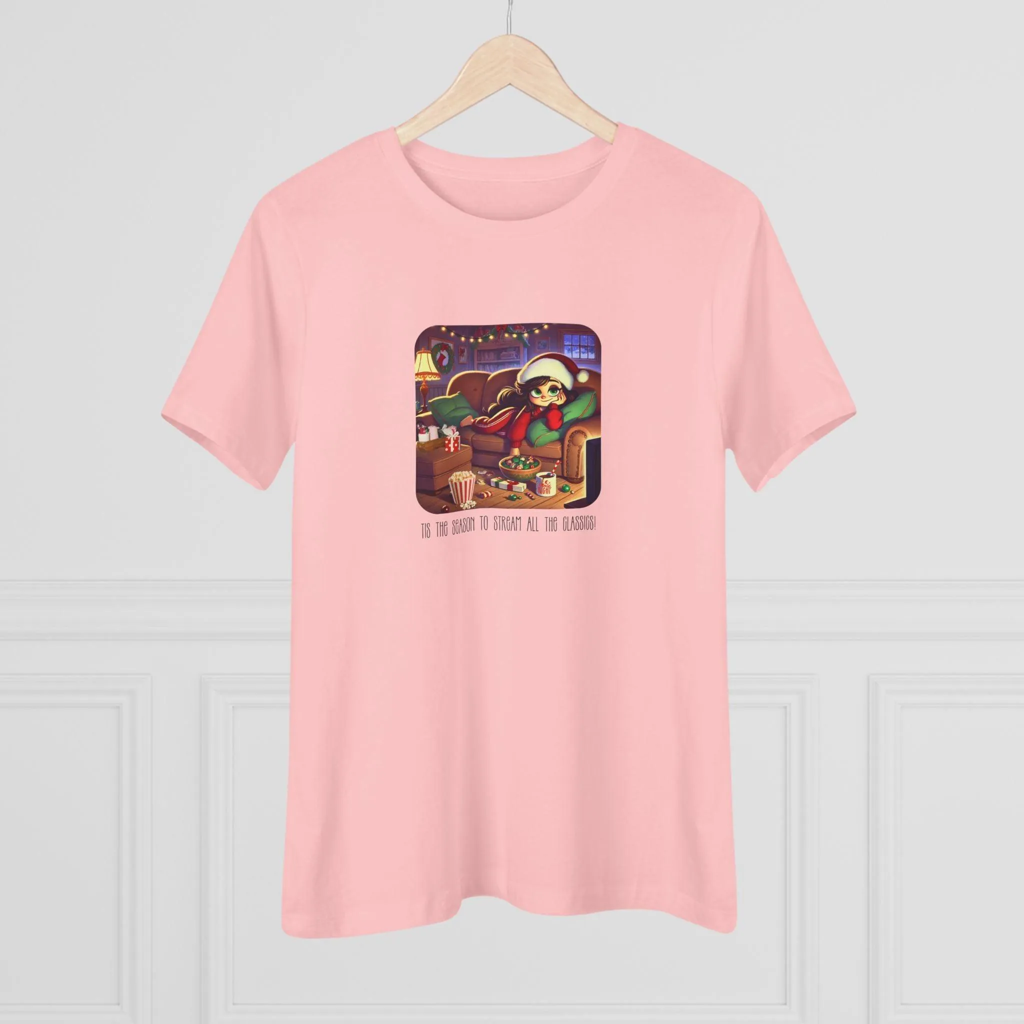 🎅🍿 'Tis the Season to Binge All the Classics! 🎄🎁  - Women's Softstyle Tee