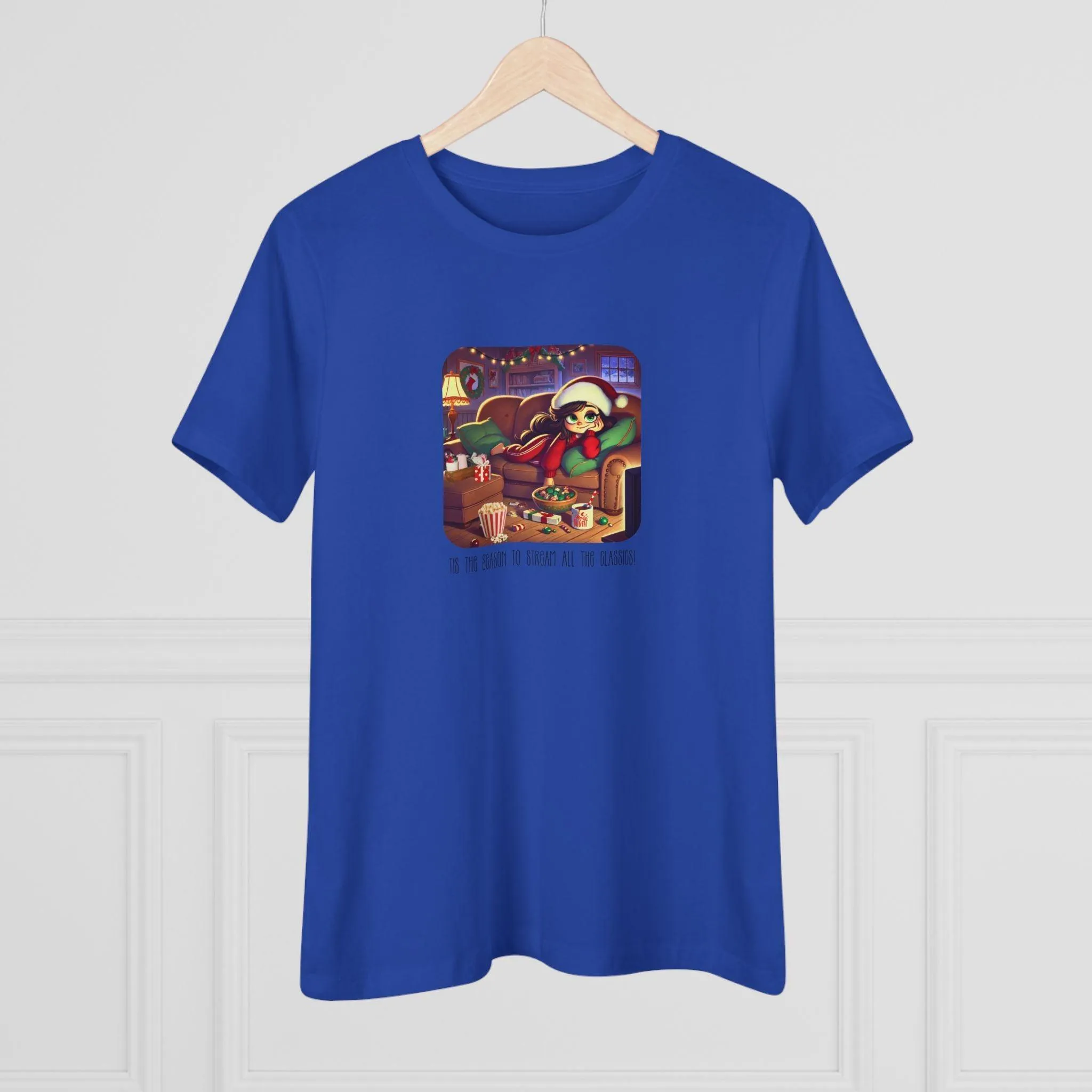 🎅🍿 'Tis the Season to Binge All the Classics! 🎄🎁  - Women's Softstyle Tee