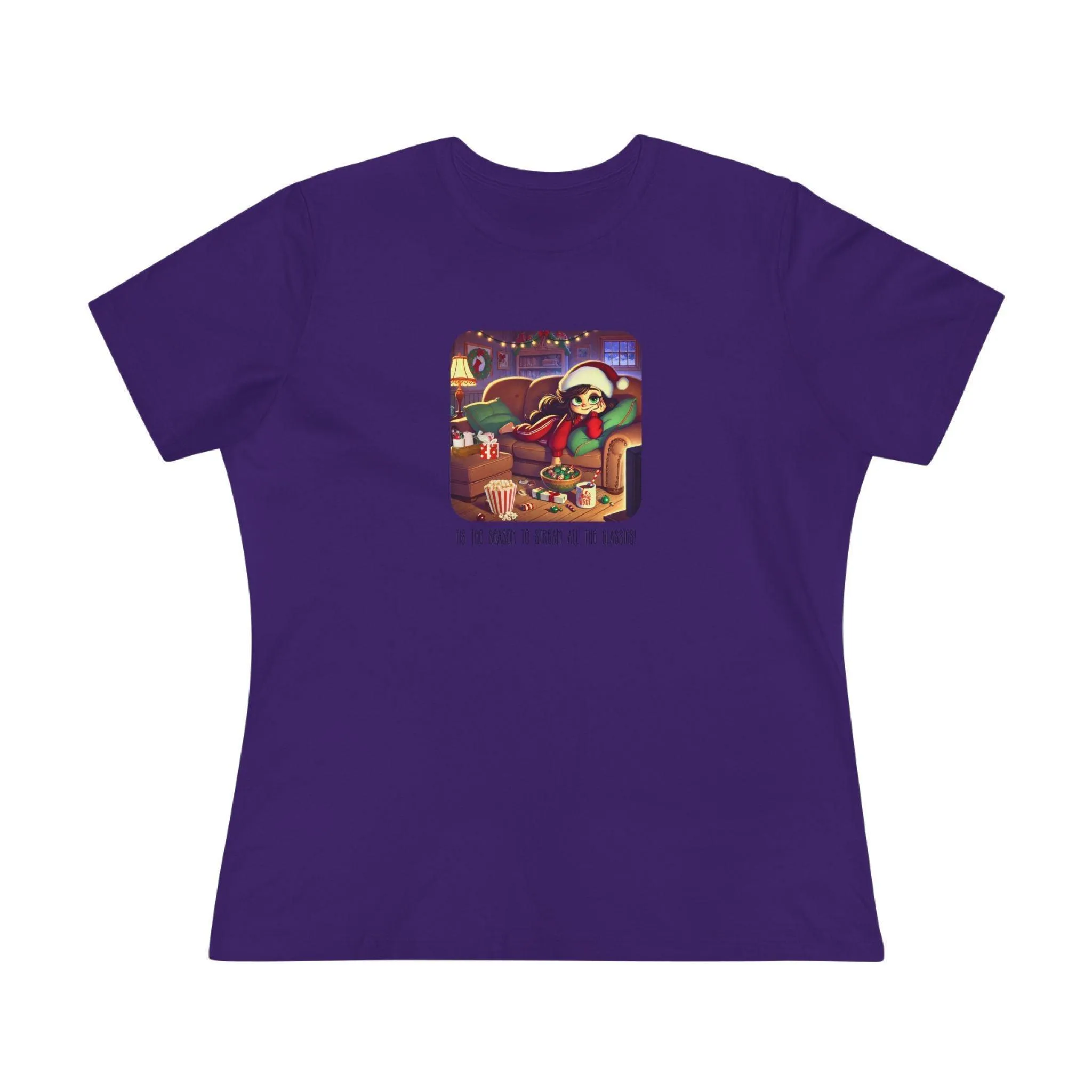 🎅🍿 'Tis the Season to Binge All the Classics! 🎄🎁  - Women's Softstyle Tee