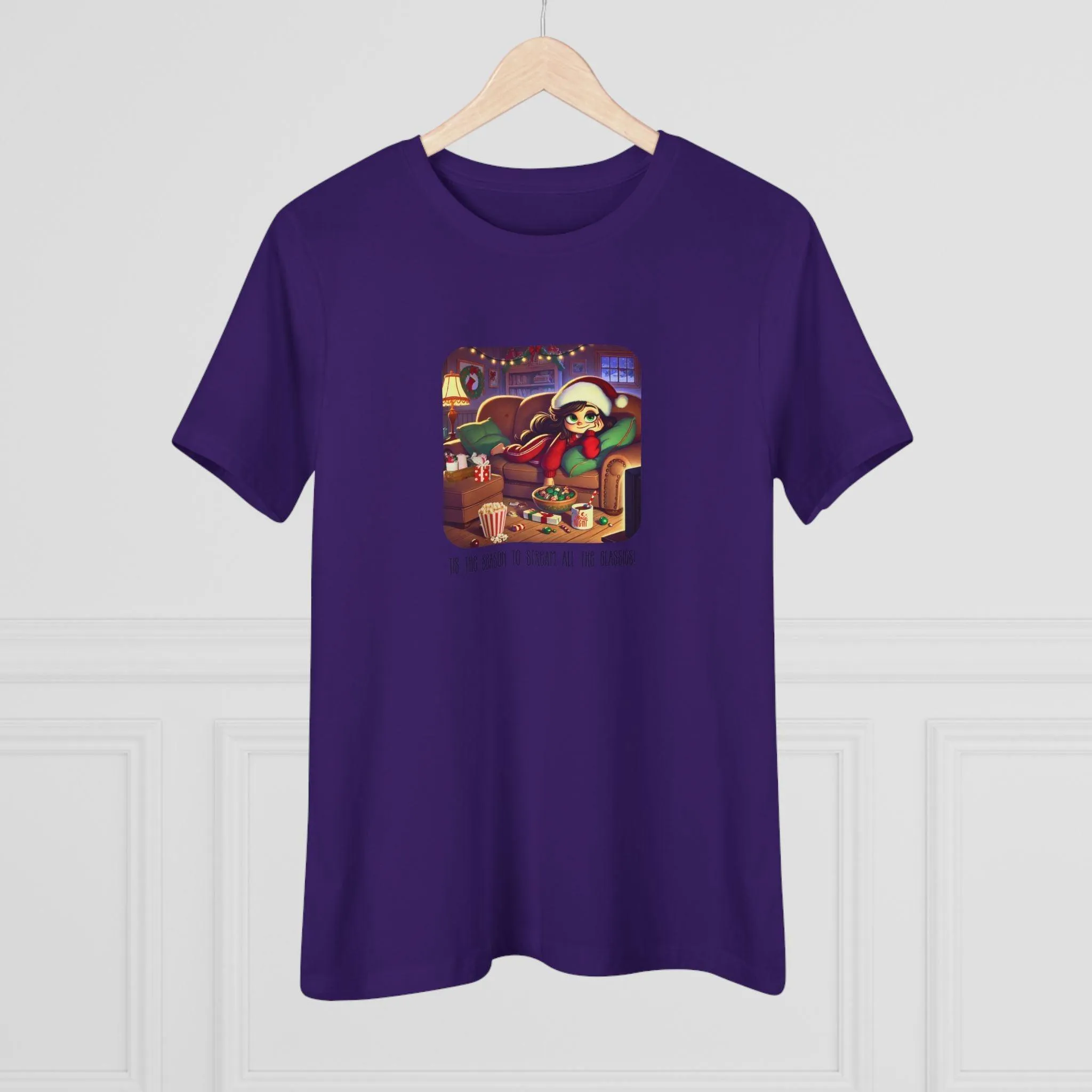🎅🍿 'Tis the Season to Binge All the Classics! 🎄🎁  - Women's Softstyle Tee
