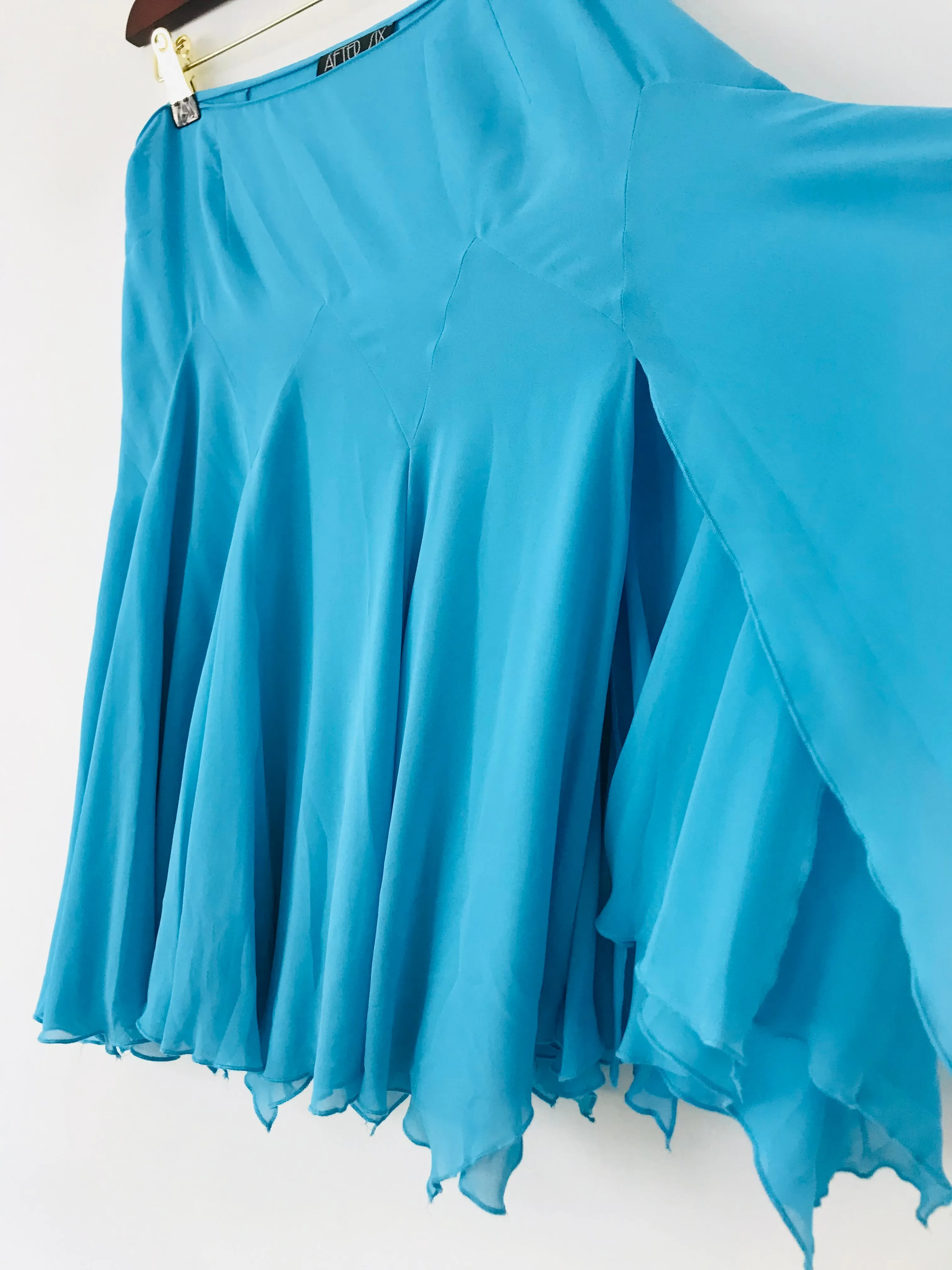 After Six Women's Slit A-Line Skirt | UK14 | Blue