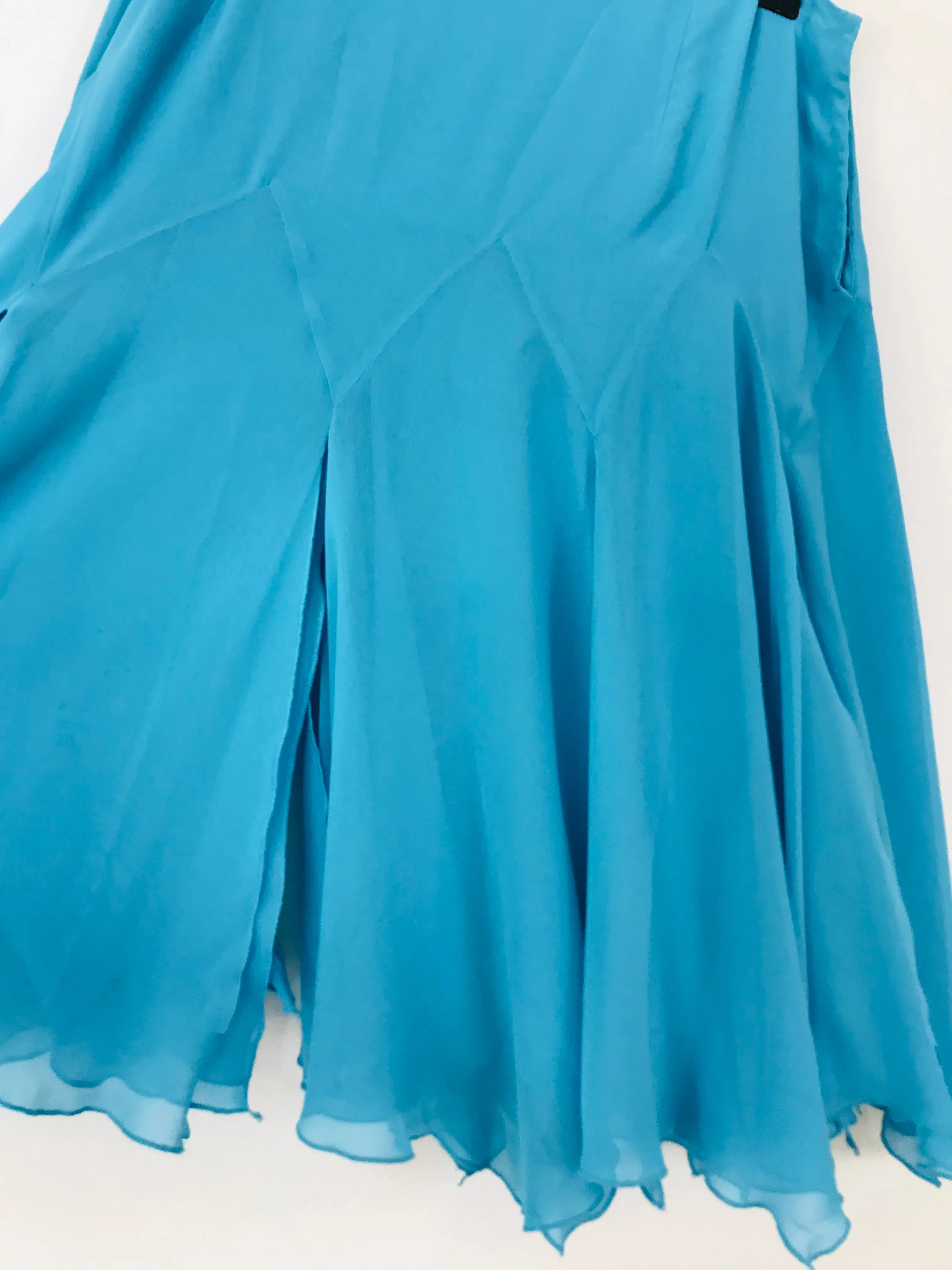 After Six Women's Slit A-Line Skirt | UK14 | Blue