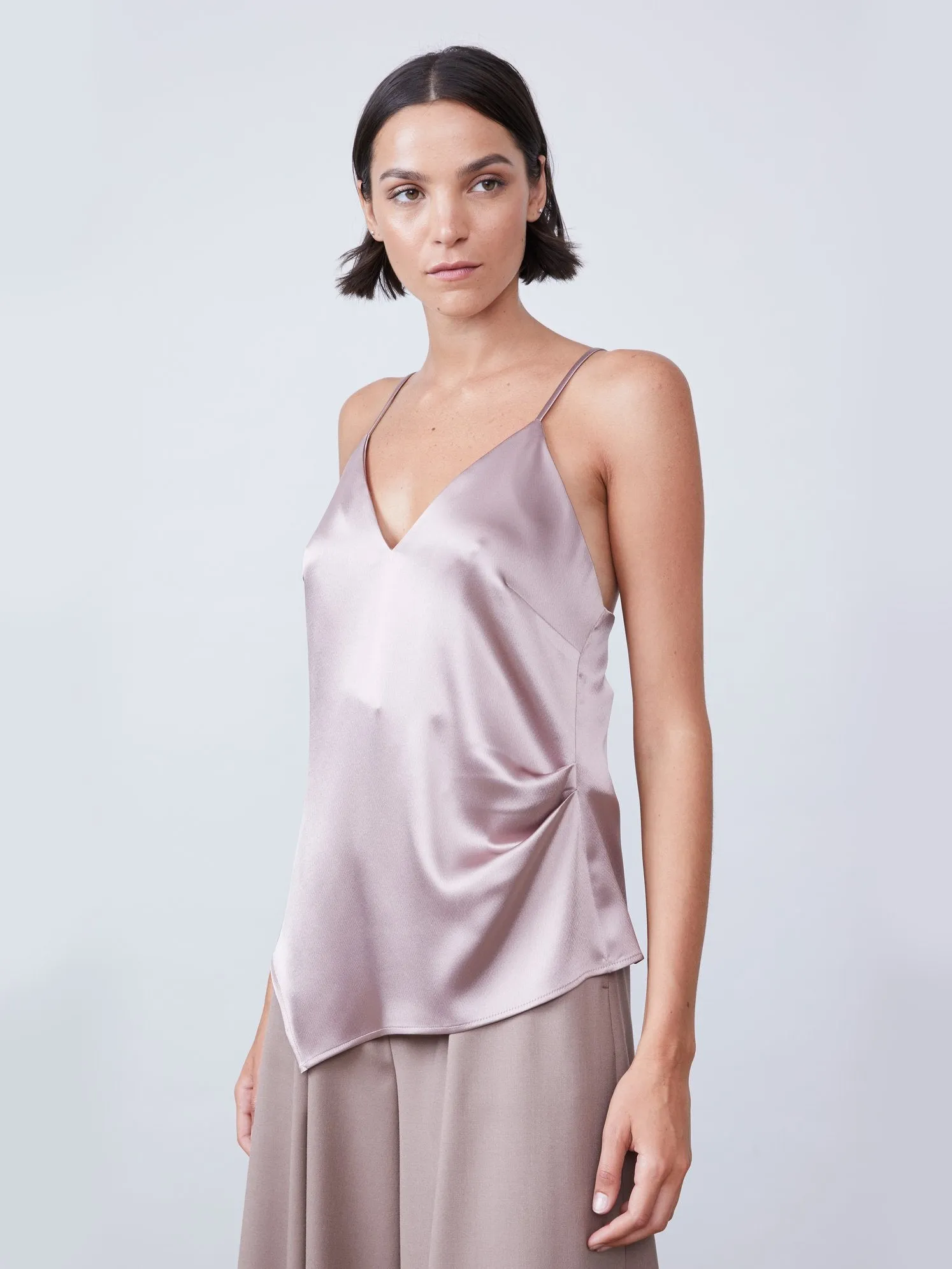 Alannah Asymmetrical Cami - Mink