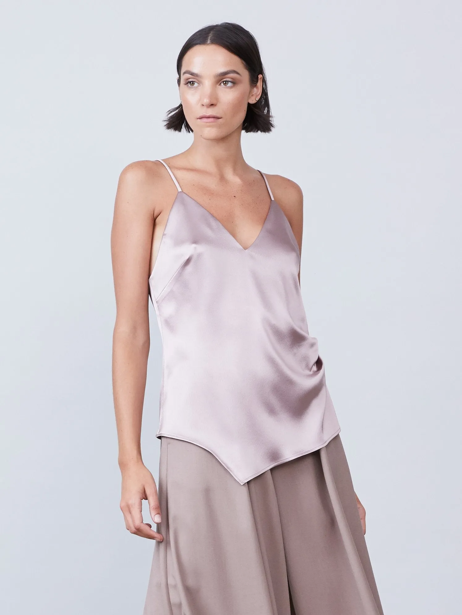 Alannah Asymmetrical Cami - Mink