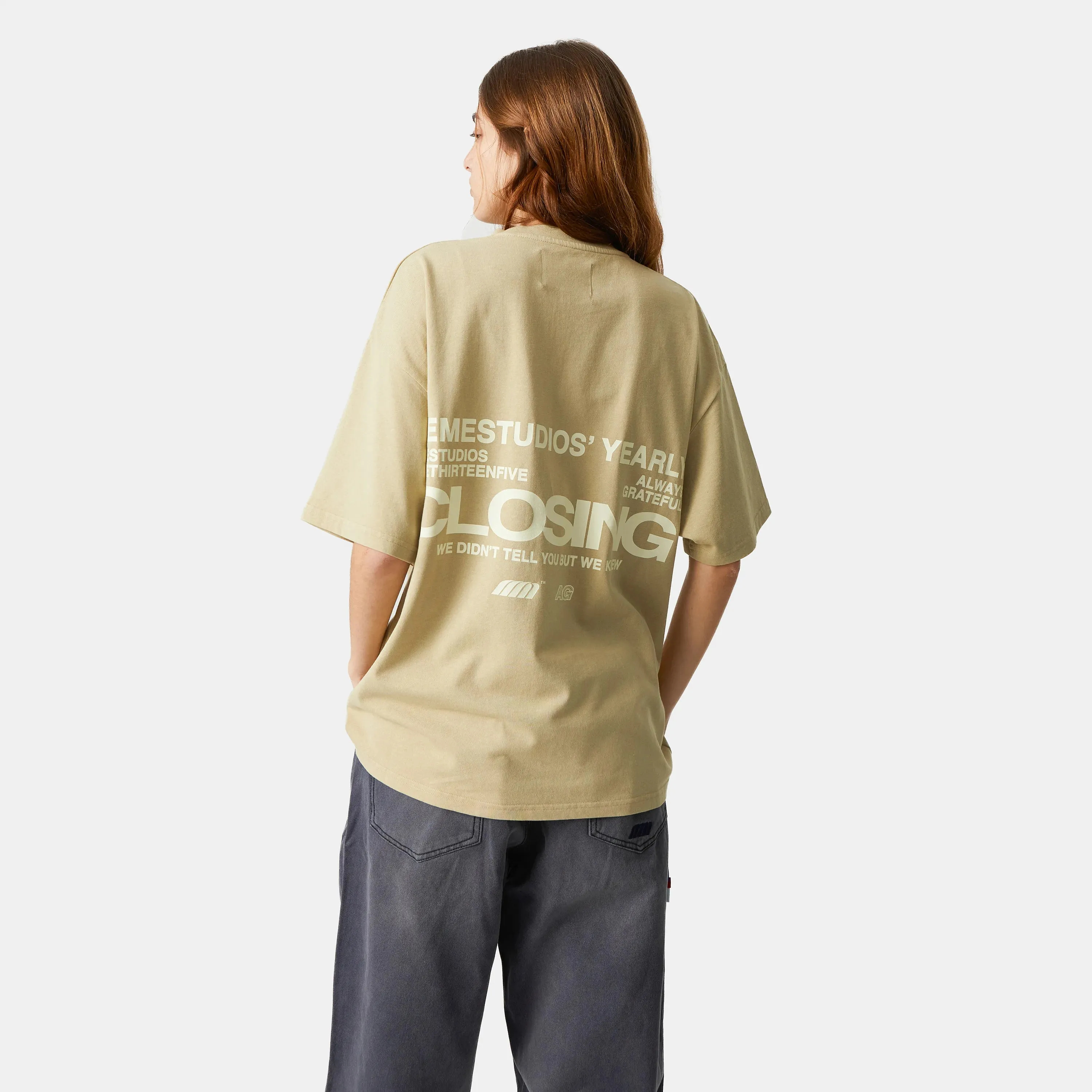 Closing Moss Oversized Tee