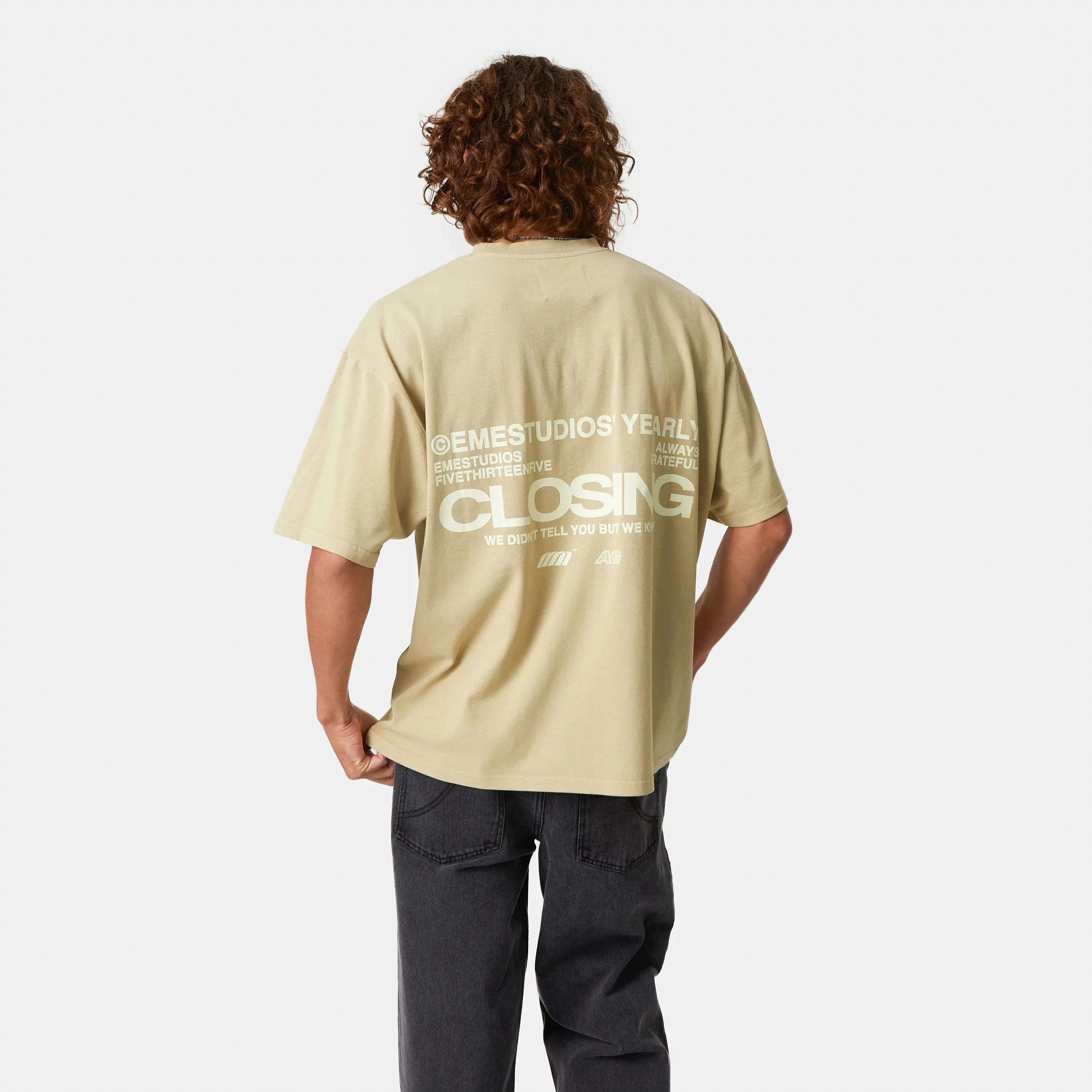 Closing Moss Oversized Tee