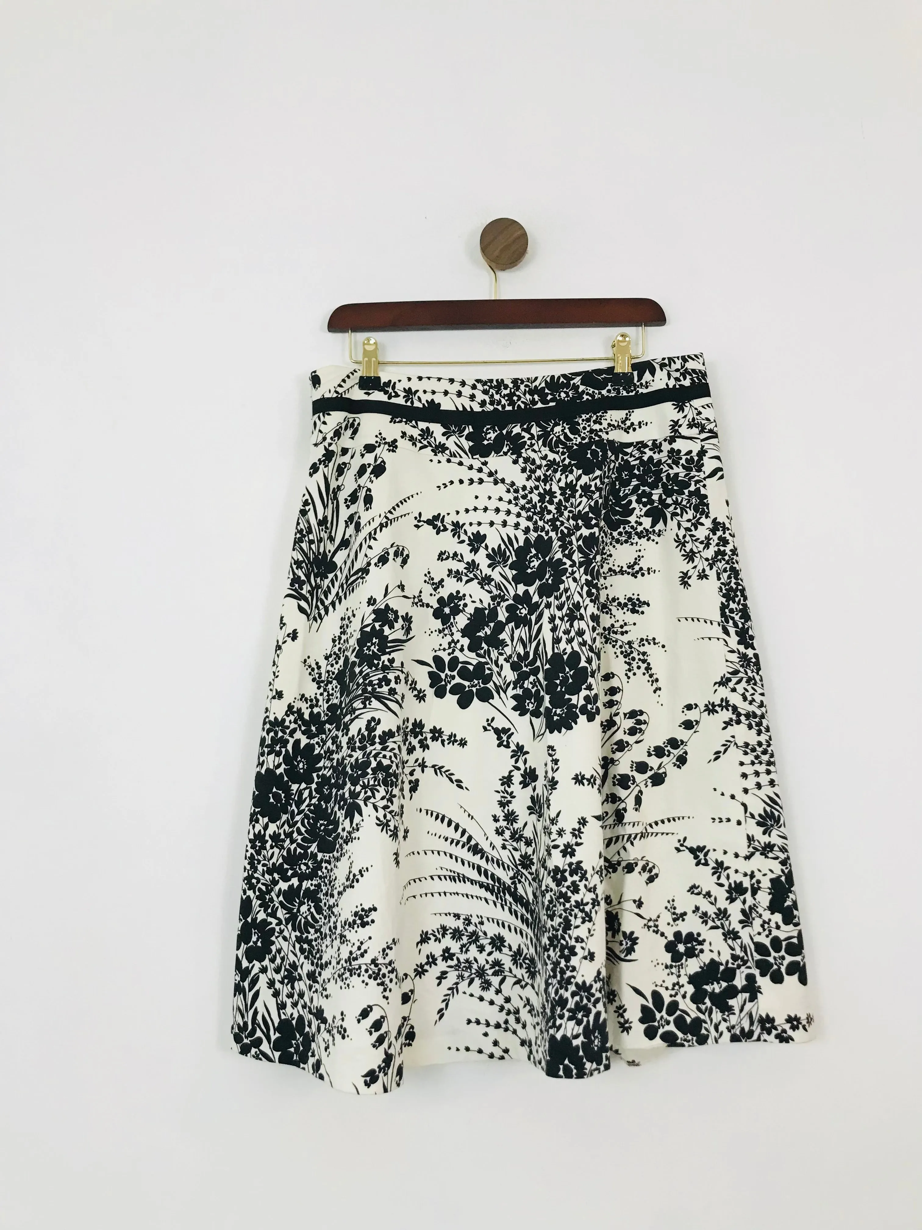 Coast Women's Floral A-Line Skirt | UK14 | White