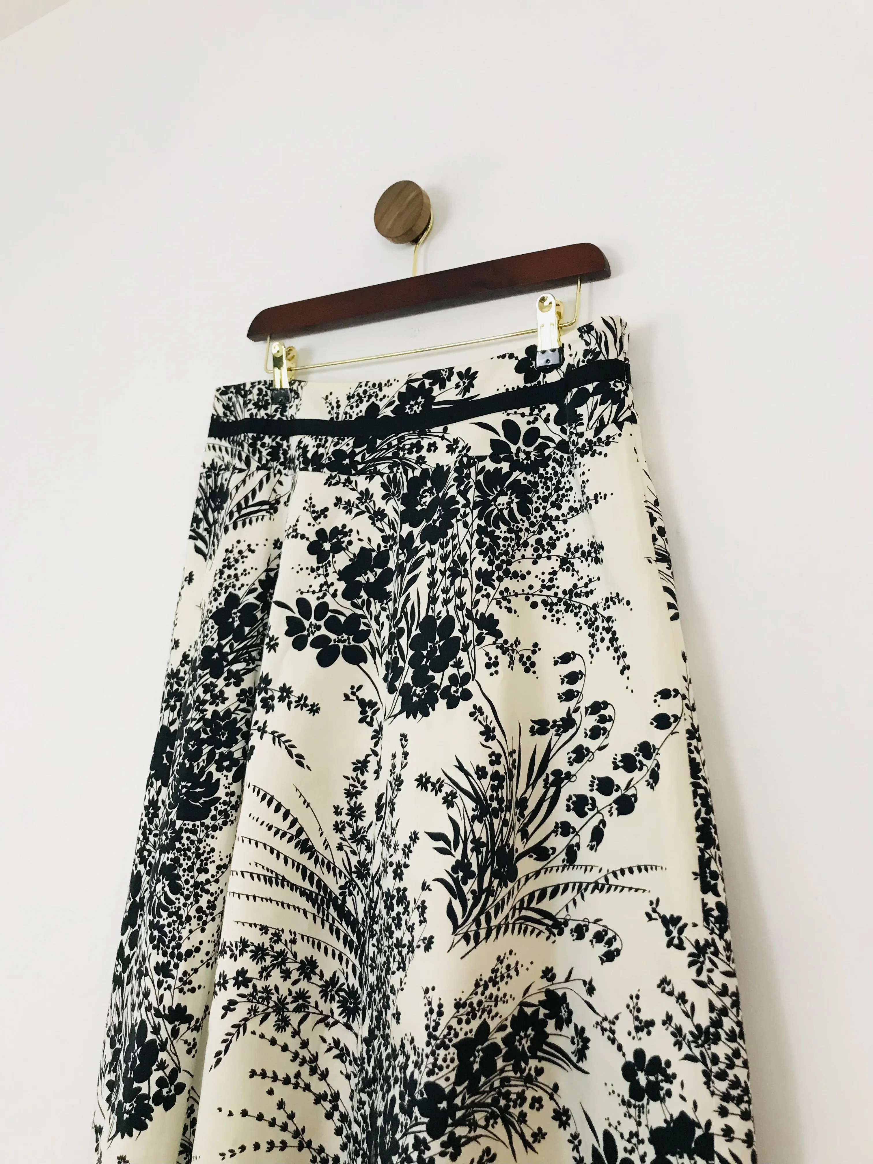Coast Women's Floral A-Line Skirt | UK14 | White