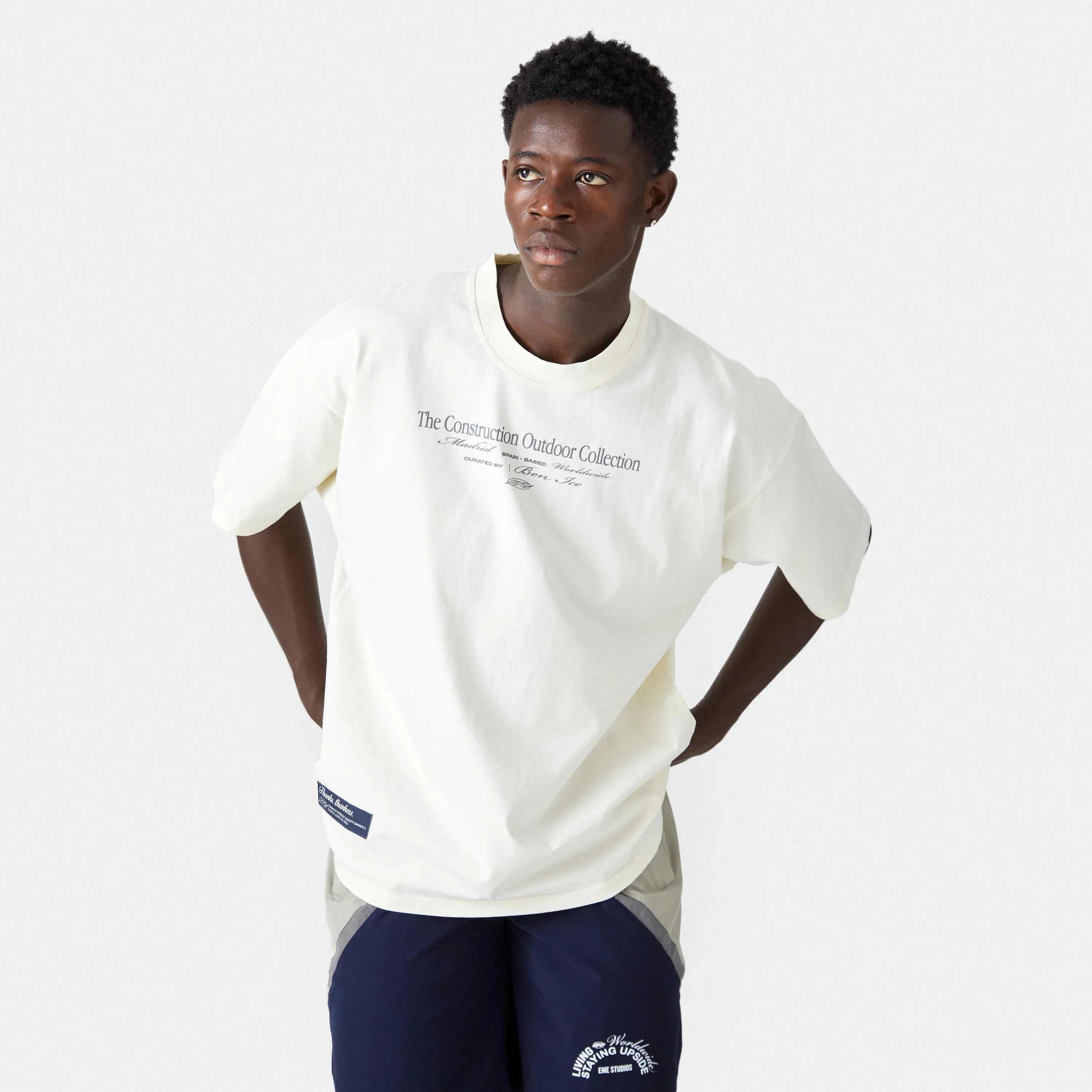 Construction Off Sand Oversized Tee