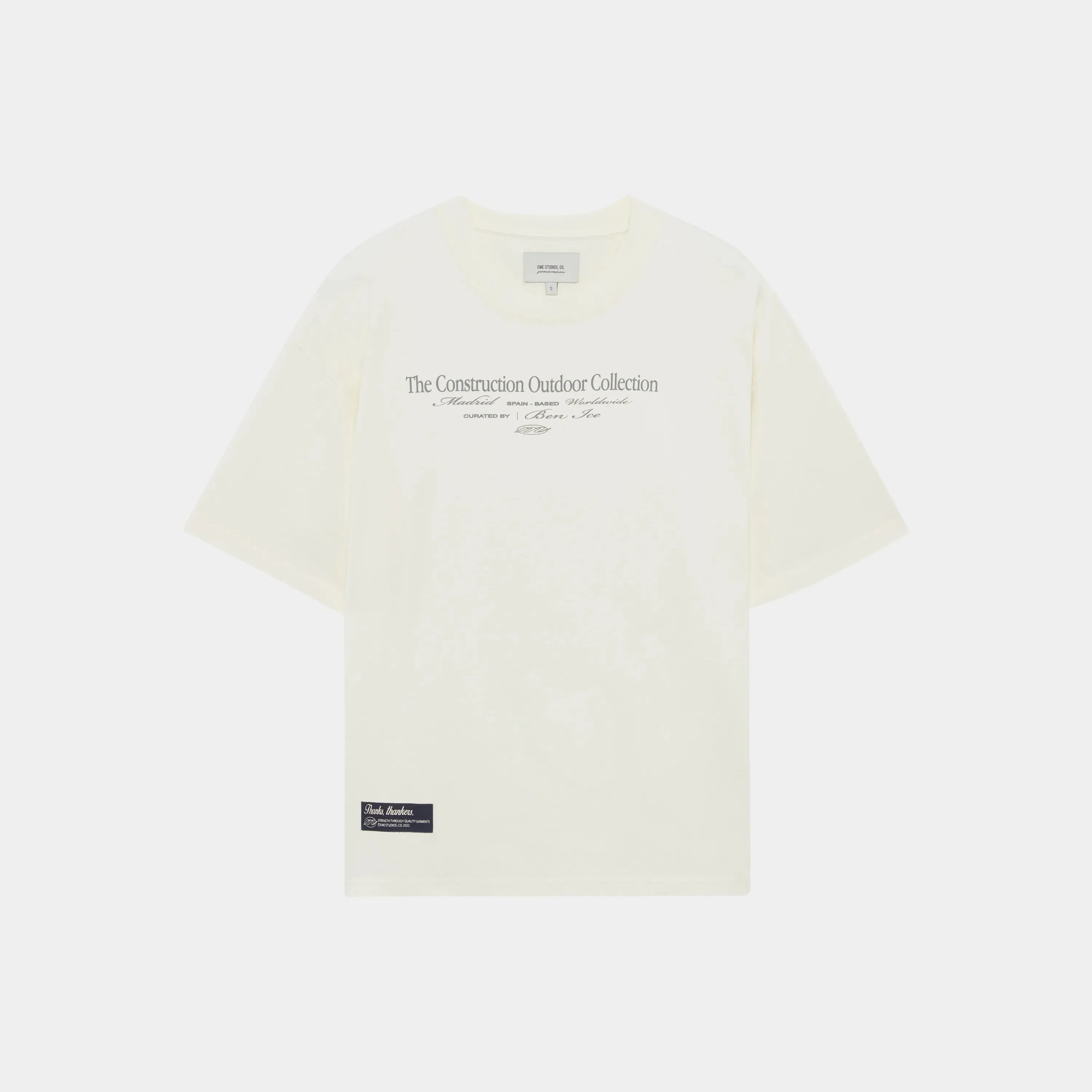 Construction Off Sand Oversized Tee