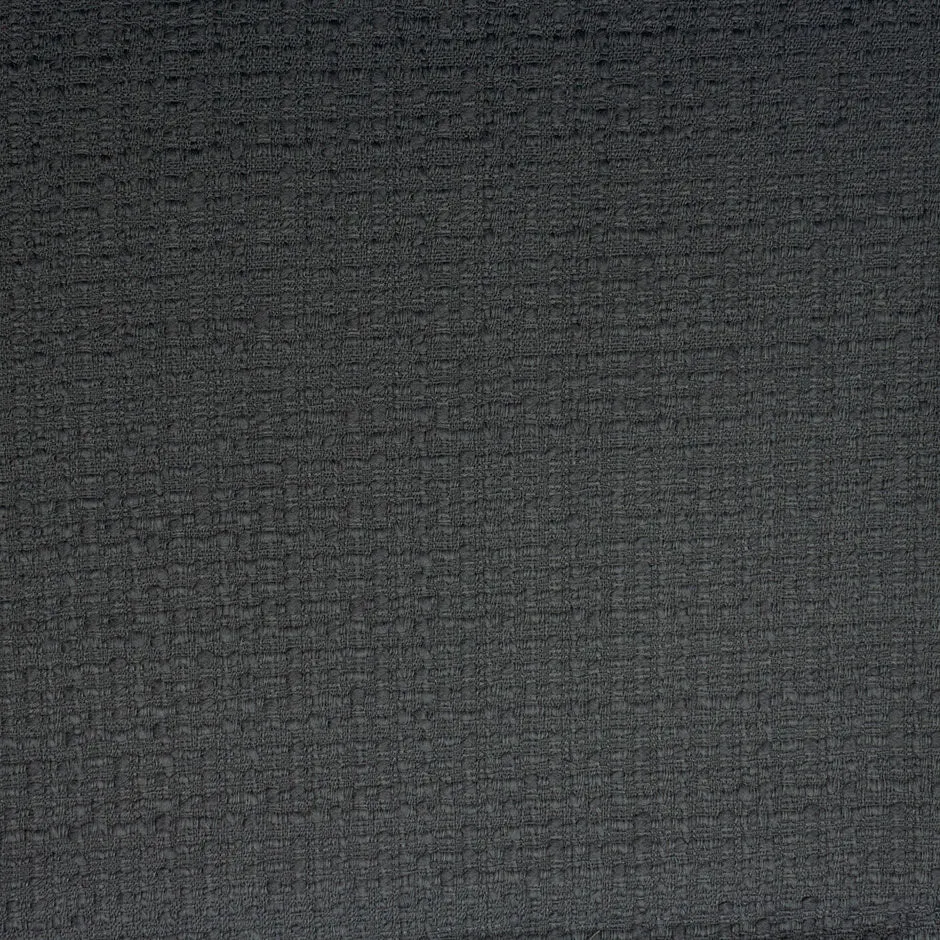 Dark Grey Wool Blend Bouclé