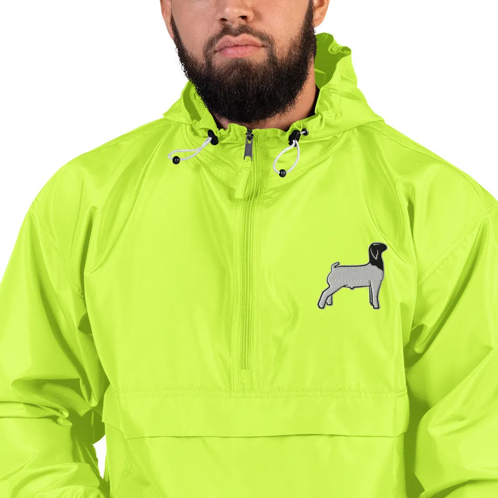 Embroidered Packable Jacket - Livestock Show Market Lamb - Wash Rack Pullover Jacket