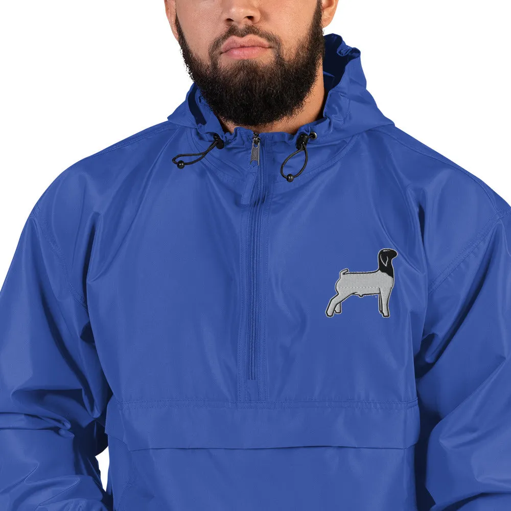 Embroidered Packable Jacket - Livestock Show Market Lamb - Wash Rack Pullover Jacket