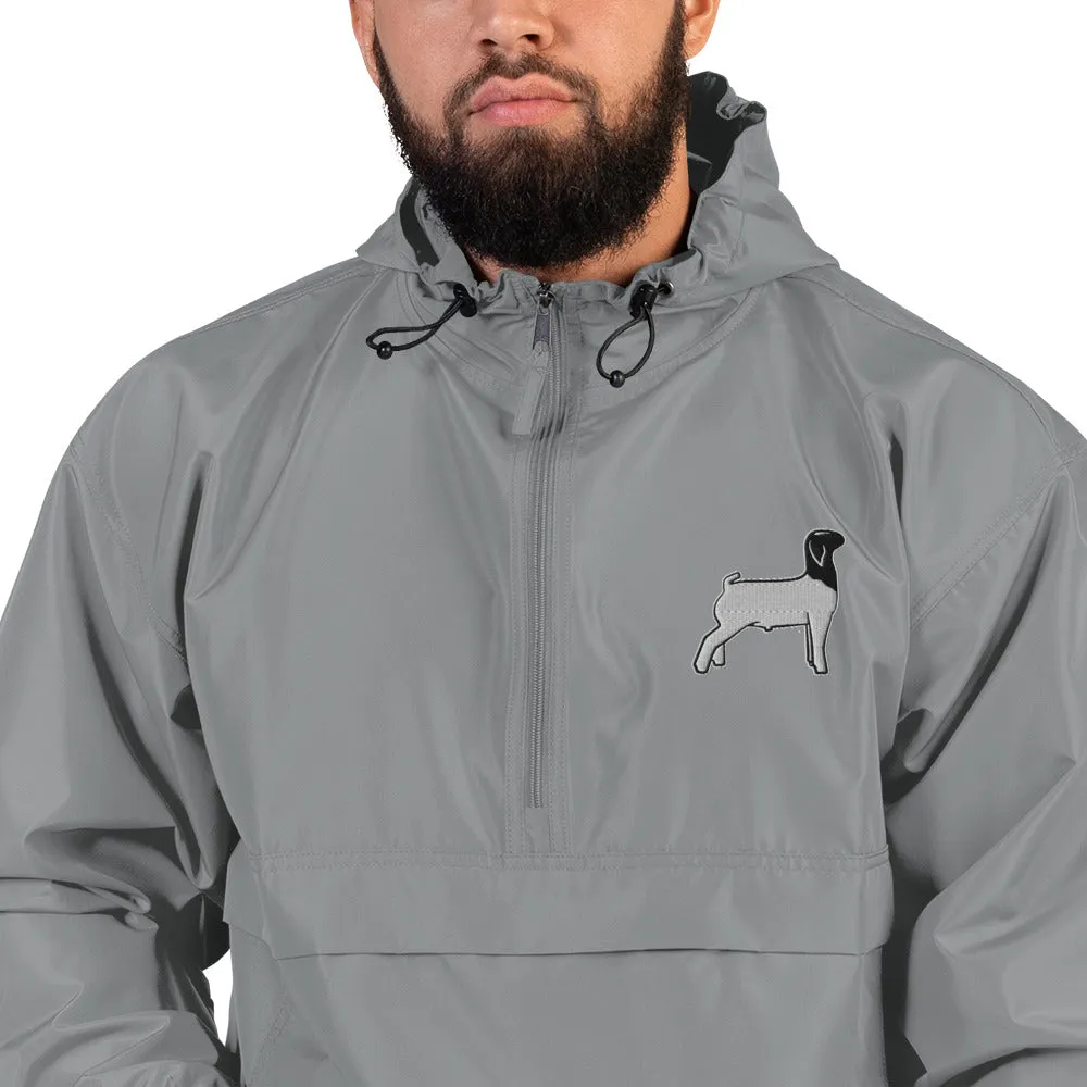 Embroidered Packable Jacket - Livestock Show Market Lamb - Wash Rack Pullover Jacket
