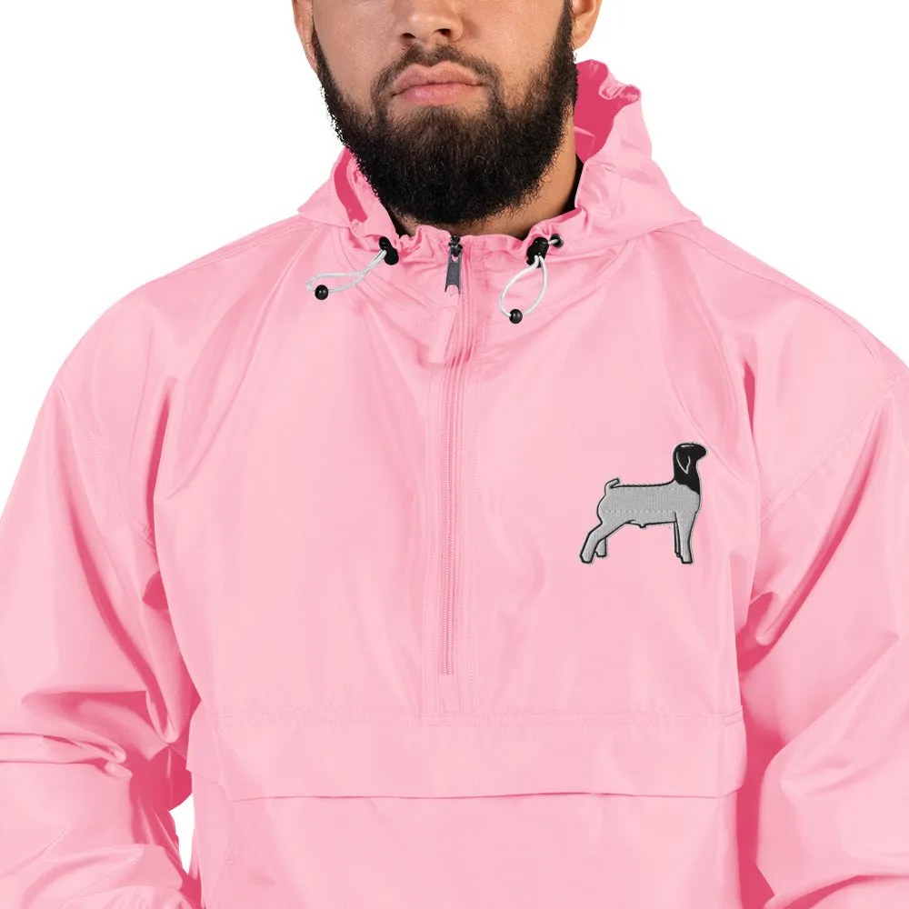 Embroidered Packable Jacket - Livestock Show Market Lamb - Wash Rack Pullover Jacket