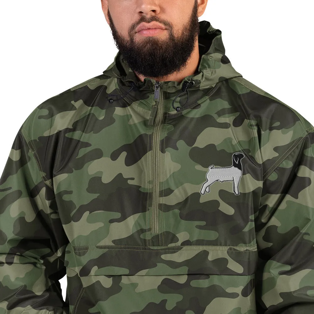 Embroidered Packable Jacket - Livestock Show Market Lamb - Wash Rack Pullover Jacket