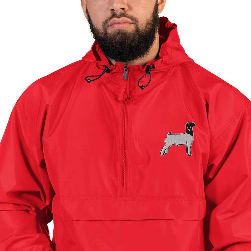 Embroidered Packable Jacket - Livestock Show Market Lamb - Wash Rack Pullover Jacket