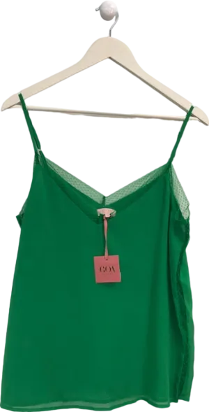 GOA Green Lace Trim Camisole UK L