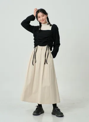 High Waist Bending Long Skirt BN03