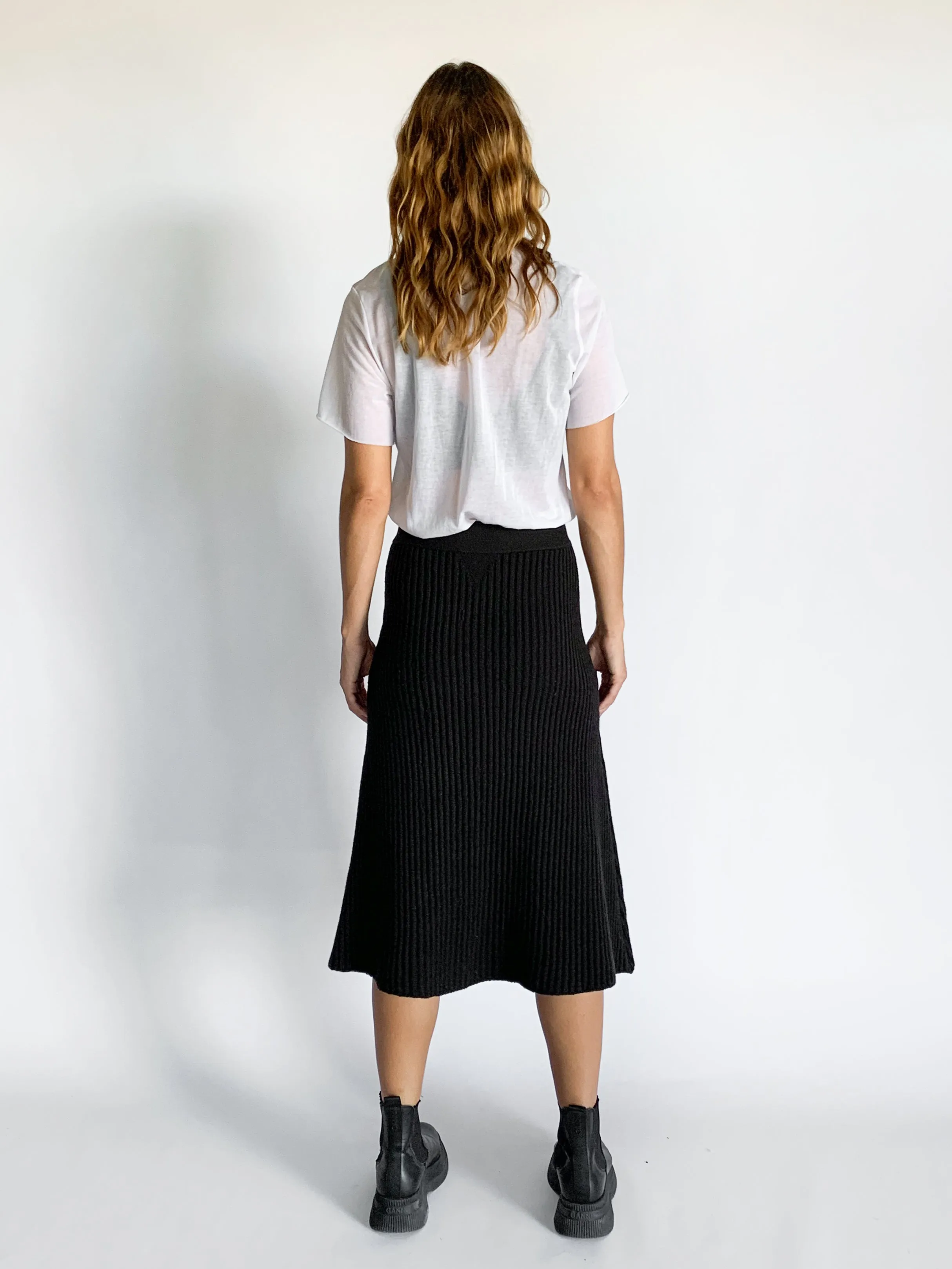 Knit A-line Skirt