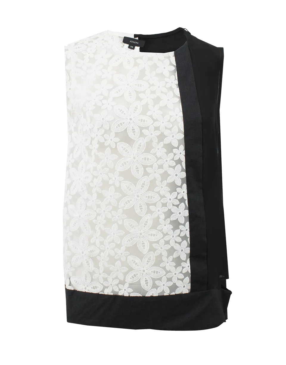 Lace And Cotton Blouse