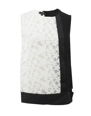 Lace And Cotton Blouse