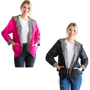 Leopard Lined Windbreaker