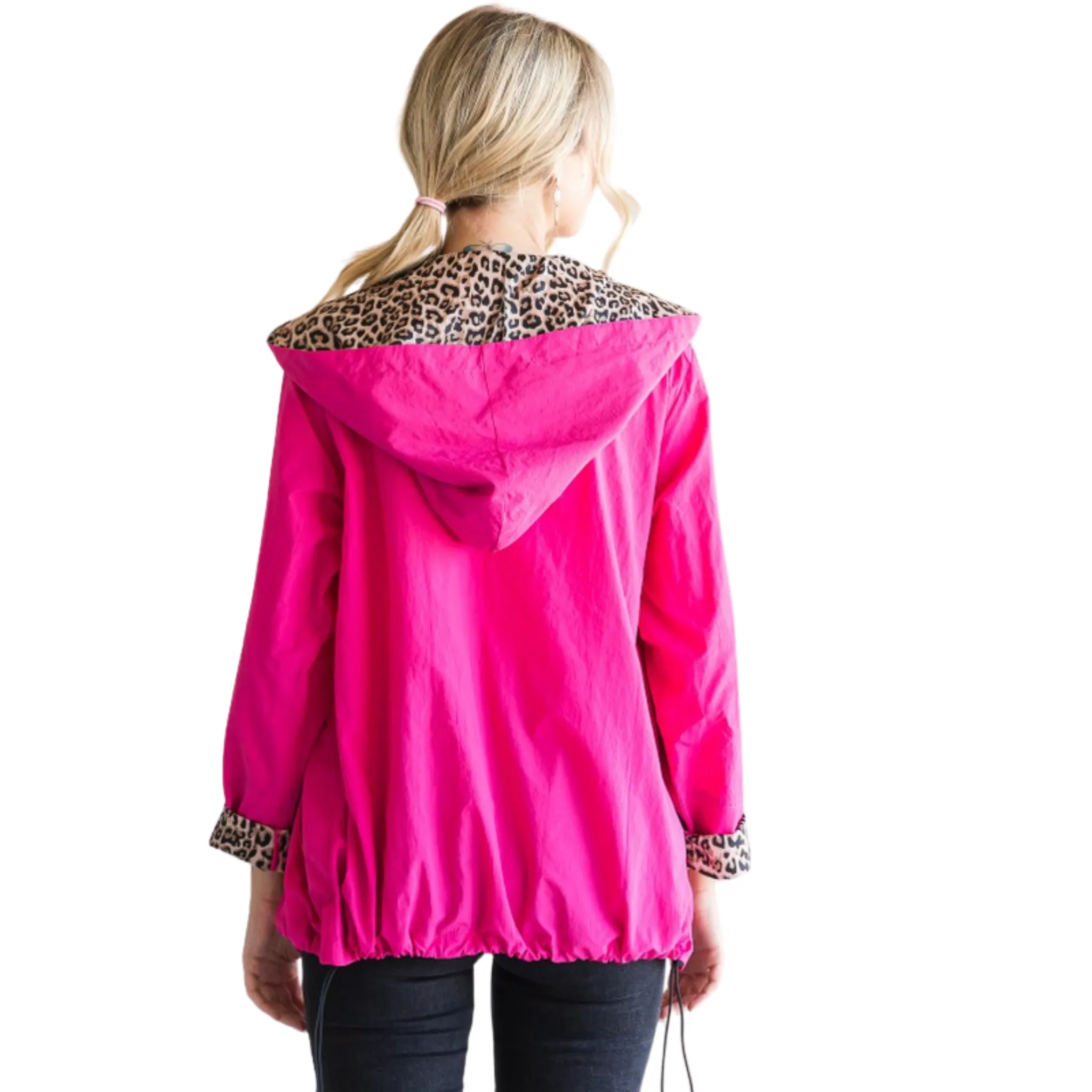 Leopard Lined Windbreaker