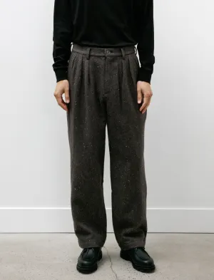 Marine Pants B Grey Nep Wool