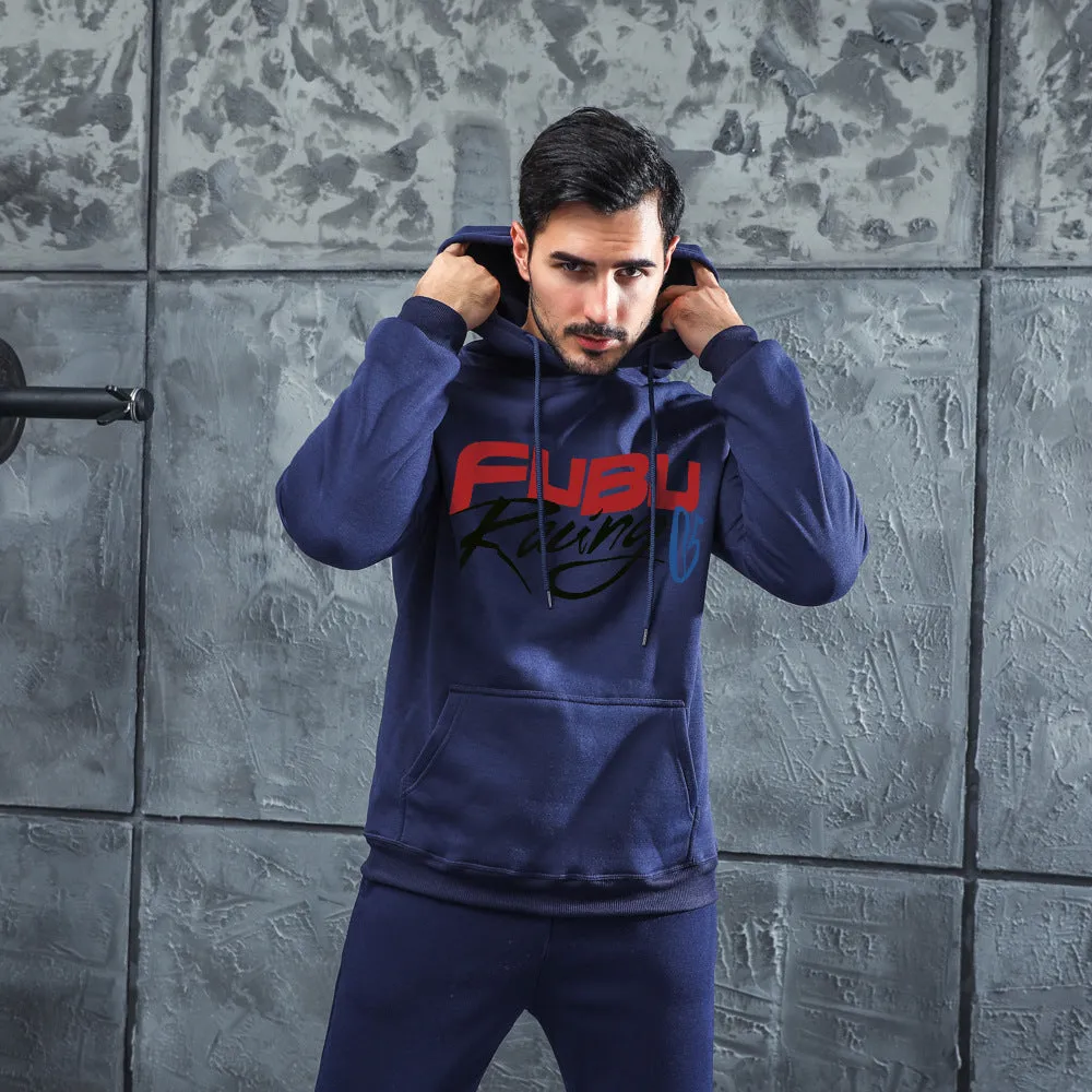 Men Graphic Hoodie Fashion Men's and Women's Hooded Fleece-Lined Casual Sweatshirt