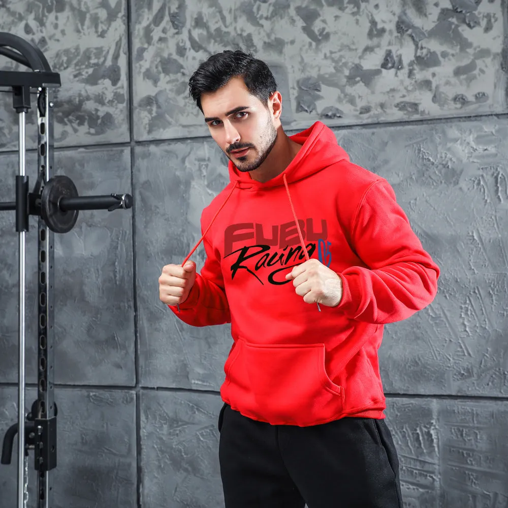 Men Graphic Hoodie Fashion Men's and Women's Hooded Fleece-Lined Casual Sweatshirt