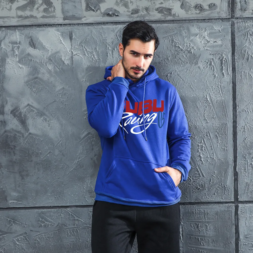 Men Graphic Hoodie Fashion Men's and Women's Hooded Fleece-Lined Casual Sweatshirt