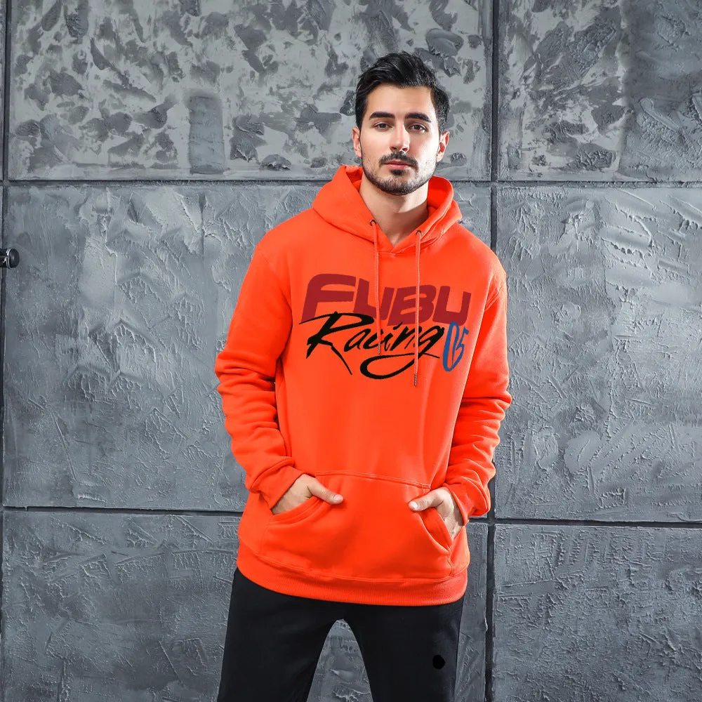 Men Graphic Hoodie Fashion Men's and Women's Hooded Fleece-Lined Casual Sweatshirt