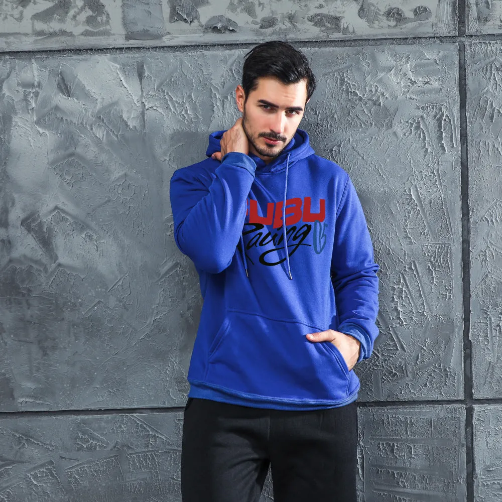 Men Graphic Hoodie Fashion Men's and Women's Hooded Fleece-Lined Casual Sweatshirt