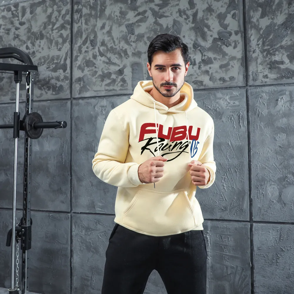 Men Graphic Hoodie Fashion Men's and Women's Hooded Fleece-Lined Casual Sweatshirt