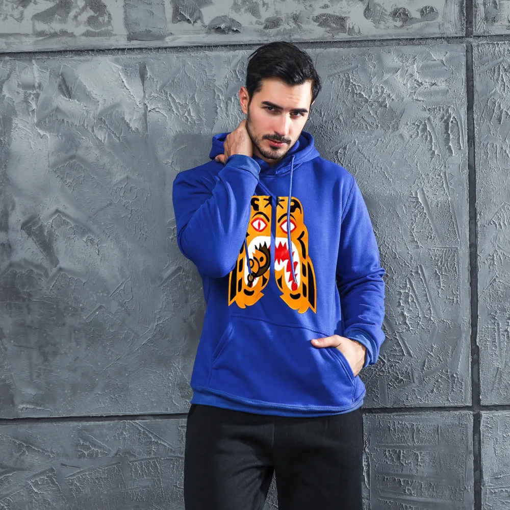 Men Graphic Hoodie Fashion Men's and Women's Trendy Hoodie Men's Printed Sports Sweater