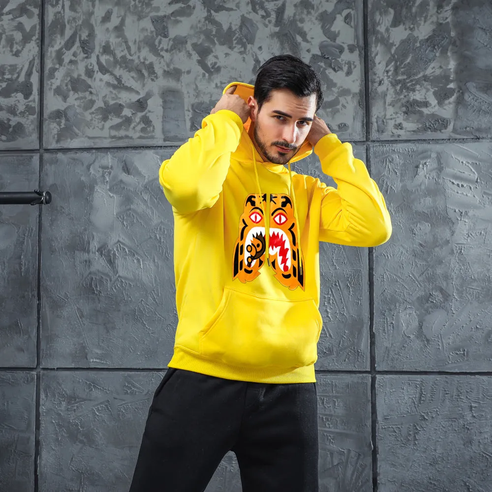 Men Graphic Hoodie Fashion Men's and Women's Trendy Hoodie Men's Printed Sports Sweater