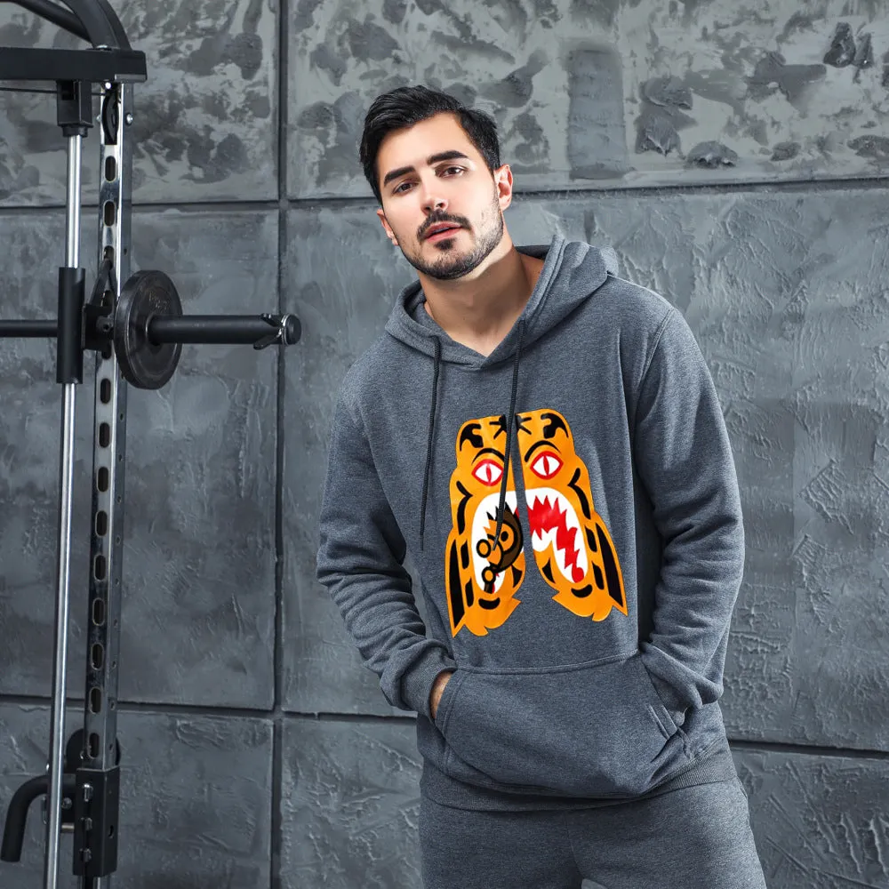Men Graphic Hoodie Fashion Men's and Women's Trendy Hoodie Men's Printed Sports Sweater