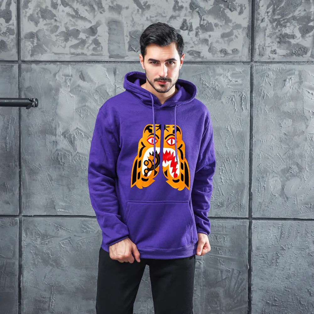 Men Graphic Hoodie Fashion Men's and Women's Trendy Hoodie Men's Printed Sports Sweater