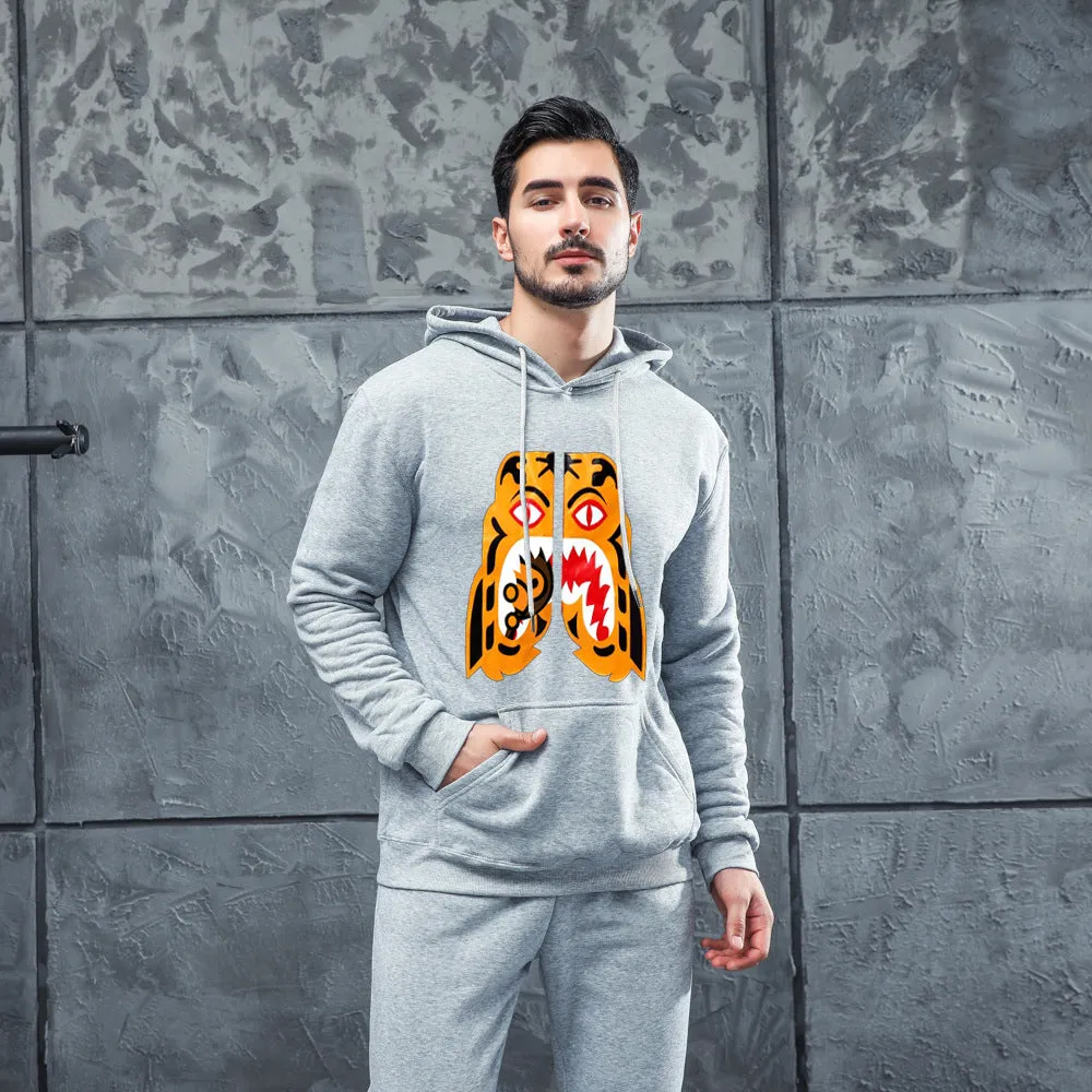 Men Graphic Hoodie Fashion Men's and Women's Trendy Hoodie Men's Printed Sports Sweater