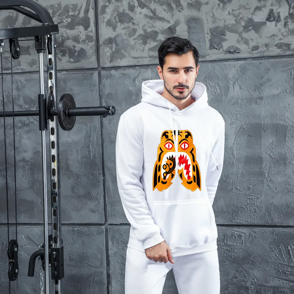 Men Graphic Hoodie Fashion Men's and Women's Trendy Hoodie Men's Printed Sports Sweater
