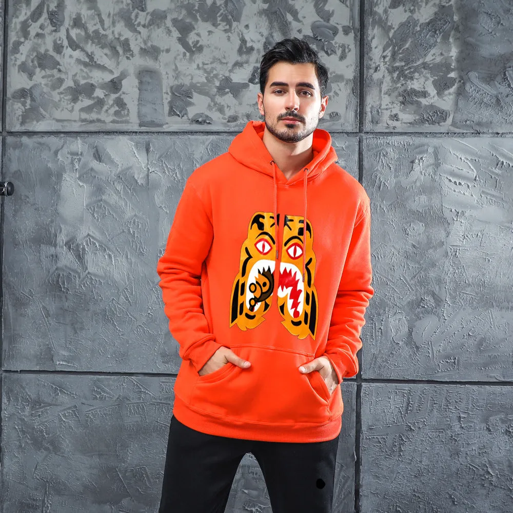 Men Graphic Hoodie Fashion Men's and Women's Trendy Hoodie Men's Printed Sports Sweater