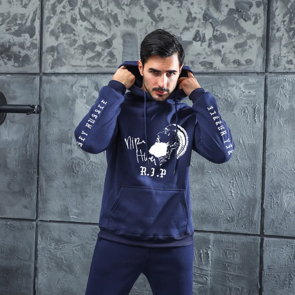 Men's Graphic Hoodie Rap Singer Polo Men's Hoodie