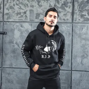Men's Graphic Hoodie Rap Singer Polo Men's Hoodie