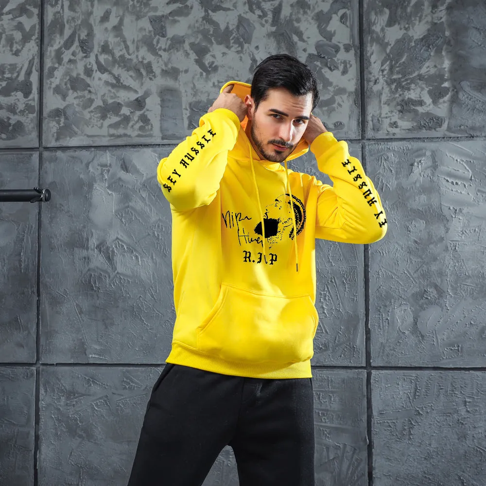 Men's Graphic Hoodie Rap Singer Polo Men's Hoodie