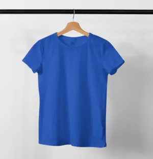 Paul Malone Solid Royal Blue Heavy Cotton T-Shirt