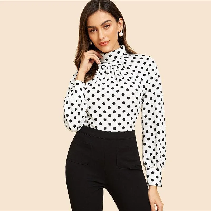 PENNY POLKA DOT TURTLENECK